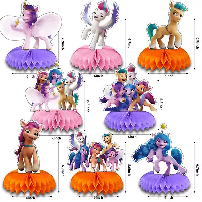 My Little Pony Birthday Party Supplies Honeycomb Centrepiece Balloons Decor • £4.99