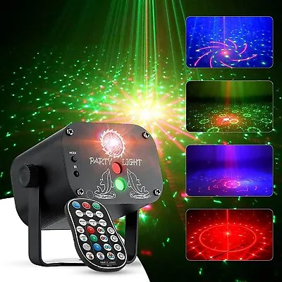 Disco Lights Laser Projector Stage RGB Light With Remote Control For Party KTV • £19.99