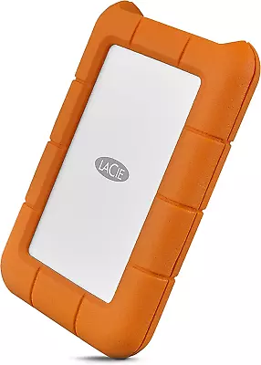 Lacie Rugged USB-C 5TB External Hard Drive Portable HDD – USB 3.0 Drop Shock Du • £257.57