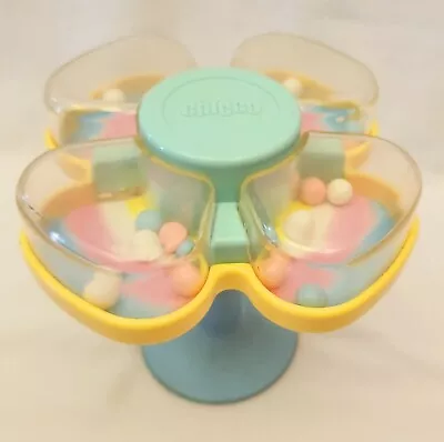 Vintage Chicco Pastel Flower Spinning Rattle Baby Toy Made In Italy • $34