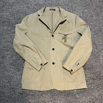 Polo Ralph Lauren Green Fatigue Utility Military Blazer Jacket Coat M • $124.99