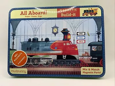 All Aboard! Magnetic Train Kit Build-It By Mudpuppy (2014 Merchandise Other) • $16