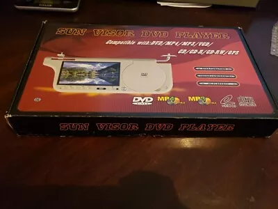 Sun Visor DVD Player Drivers Side Open Box Remote Game CD Manual W Wiring Usb • $125