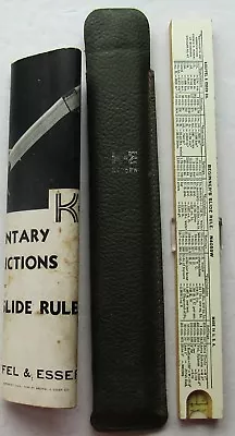 Vintage K&E Keuffer & Esser Co. Slide Rule M4058W 1944 W/ Instruction Bklt. • $22.18