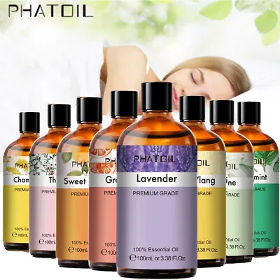 PHATOIL 100ml Pure Essential Oil Aromatherapy Natural Diffuser Therapeutic Oils • £25.99