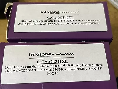 Canon Ink Cartridges 540 541 Xl - Infotone • £15