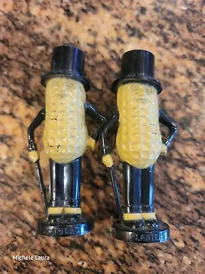 Vintage / Antique Planter's Mr. Peanut Salt & Pepper Shakers • $10