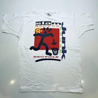 Vintage 1994 Slam Junk X Basketball Deadstock Men’s XL T-Shirt Single Stitch • $29.99
