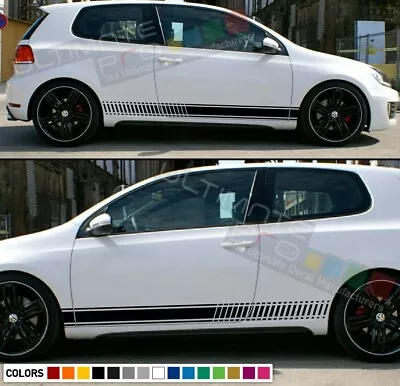 Stickers Decal For Volkswagen VW Golf Stripes Graphics Door Trim Kit Mk1-mk7 Gti • $73