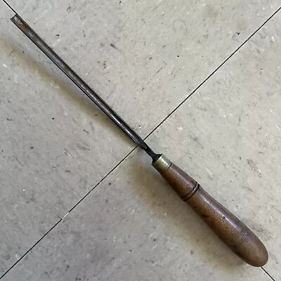 Vintage Buck Brothers Wood Curved Cranked Neck Chisel 1/4 Inch Width • $25