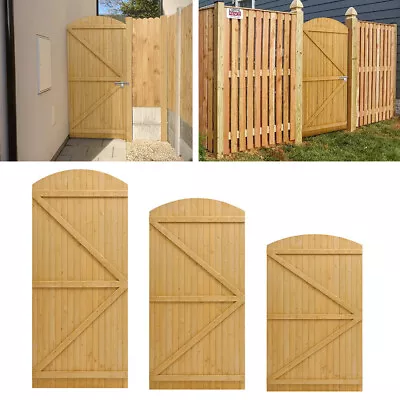 Pressure Treated Wooden Garden Gate Tongue & Groove Flat Top Pedestrian Gates UK • £95.95