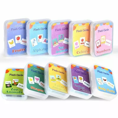 Baby Book First Words Picture Flash Cards Kid Educational Pre School Learning • £3.71