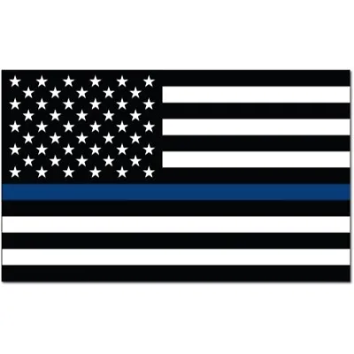 Thin Blue Line American Flag Magnet Decal 3x5 Inches Automotive Magnet For Car • $6.99