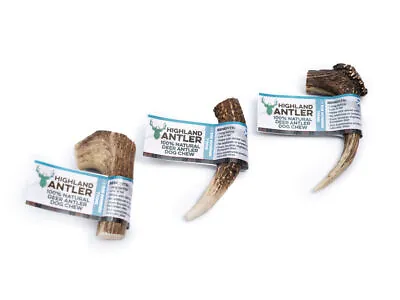 £16.10 • Buy 2 X Antler Dog Chews Small - Stag Deer Bar Horn Natural Chew Antos