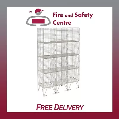 Multi Compartment Wire Mesh Lockers - Brand New - Choice Of Sizes • £239.34