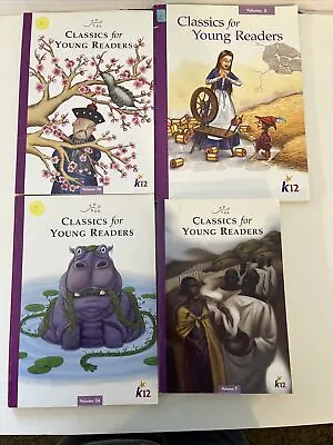 Lot Of 4 Homeschooling Books~K12 Classics For Young Readers  - Levels 2- 3-7 • $10.99