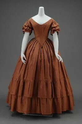 Victorian 1860s Vintage Dress Dickens Dress Ball Gown Costume • $84.59