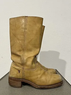 Frye Campus 14L Stitching Horse Boots Banana Western Riding Sz 11 M Made In USA • $200