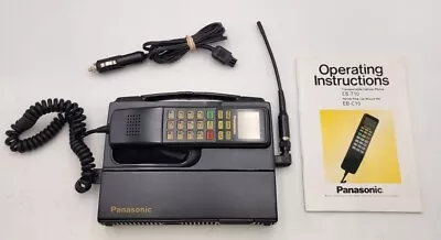 Vintage Panasonic Eb-2501a Mobile Phone Transceiver W/eb-1130 Handset Powers On • $29.99