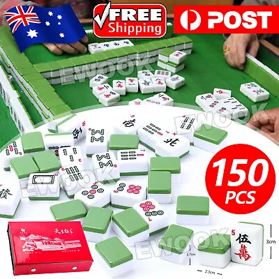 MahJong  Large Heavy Duty 144 Tiles Set With Sign Play Game Box • $36.95