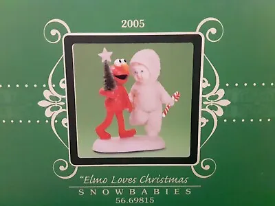 Dept 56 Snowbabies Sesame St Elmo Ernie & Bert Rubber Duckie $35ea Sealed In Box • $35