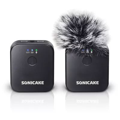 SONICAKE Wireless Lavalier Microphone System For IPhone & Android Phone/DSLR Cam • $90.24