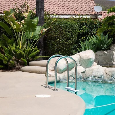 XtremepowerUS Stainless Steel Swimming Pool Ladder 5-Step For In-Ground Pools • $134.95