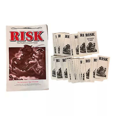 Risk 1993 World Conquest Board Game Parker Brothers Replacement Book & Cards • $9.99