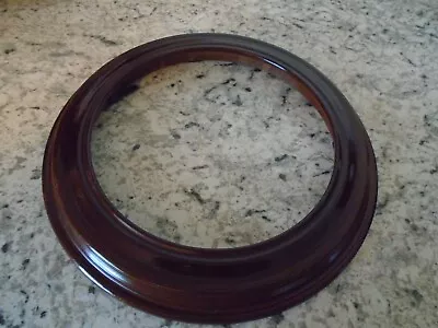 Van Hygan & Smythe  Holds A  8.5” Round  Plate Wood Walnut Frame • $17