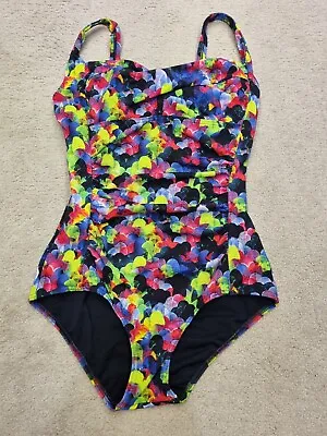Funkita One Piece Shaper Swimsuit 14 D-E Suitable For Mastectomy/Breast Forms • $29.14
