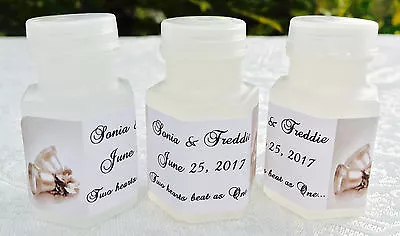 $10.99 • Buy 120 SILVER BELLS Personalized BUBBLE Labels/stickers For WEDDING PARTY FAVORS