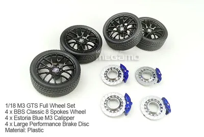 1/18 Kyosho BMW E92 M3 Spare Parts For E90 E91 E92 E93 Tuning Full BBS Wheel Set • $66