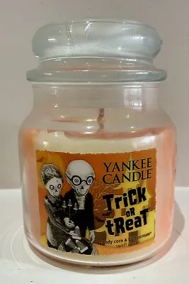 Yankee Candle Halloween Trick Or Treat Swirl Buttercream Candy Corn Hologram • £31.99