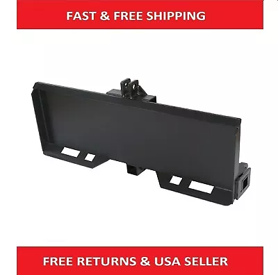 3 Point Attachment Adapter Adjustable Width Lift For Skid Steer Trailer Hitch • $340.50