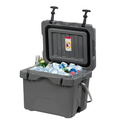  Rotomolded Enhanced Ice Cooler Portable Ice Retention Box W/2 Cup Holder Handle • £69.95
