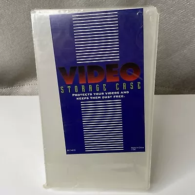 VHS Video Tape Cassette Clear Plastic Storage Case • $7.99