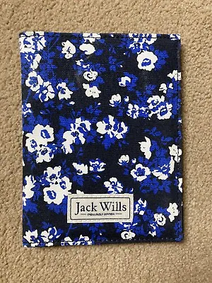 Jack Wills Passport Cover Blue/ Black Patterned New • £12.50
