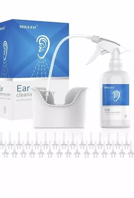 Ear Cleaning Kit. Wax Removal Irrigation Syringe For Adults Kids. 30 Soft Tips • £11.40
