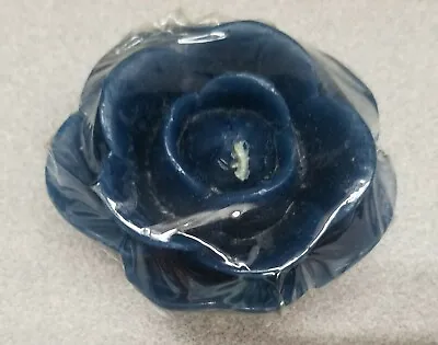Floating Flower Candles Dark Blue Fragrance De-Lite Blueberry Box Of 24 • $12.95
