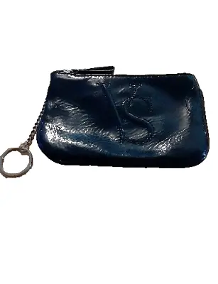 Victoria's Secret Mini Bag Wallet Key Chain Clutch Black Patent Leather 4 X6.25  • $12