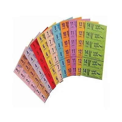 1500 Jumbo Bingo Tickets Books 2.3.4.5.68 & 10 Page Booklet 1-90 Strips Of 12 • £24