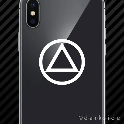 (2x) AA Alcoholics Anonymous Symbol Cell Phone Sticker Mobile • $3.99