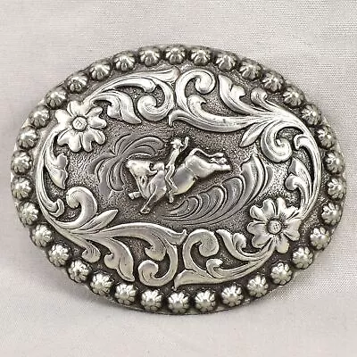 Vintage Belt Buckle Bull Riding Bucking Cowboy Western Rodeo • $28.13