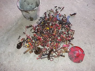 $59.95 • Buy Farmall Super M SM IH Tractor ASSORTMENT Of Nuts Bolts Parts Pieces Cover Panel
