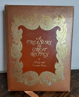 A TREASURY OF GREAT RECIPES By Mary & Vincent Price 1965 1st Ed. 1st Print • $58