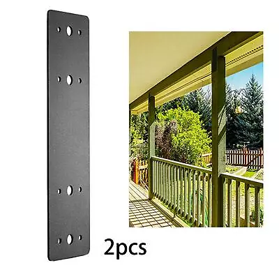 2Pcs Straight Steel Flat Plate Metal Plate With Holes For Truss Frames • £35