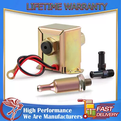 Electric Fuel Pump 12V Low Pressure 2-4 PSI Petrol Diesel Universal Facet Style • $17.95