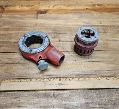 Vintage Ridgid Pipe Die 1/2   W/ Ratcheting Threader ☆USA  • $1.75