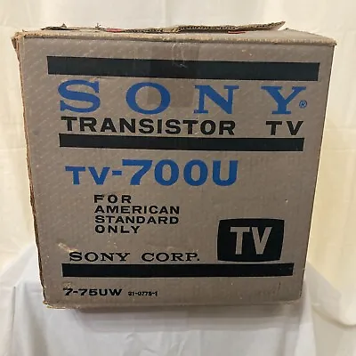 Vintage Sony Portable TV Model 700U Manual & Accessories • $99.95