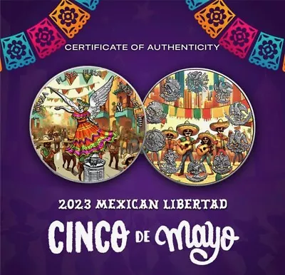 2023 Mexico Libertad Cinco De Mayo Limited Edition 1 Oz Silver Coin • $125